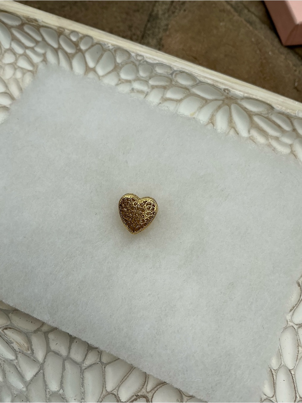Pandora Filigree Filled with Romance Charm Authentic RARE